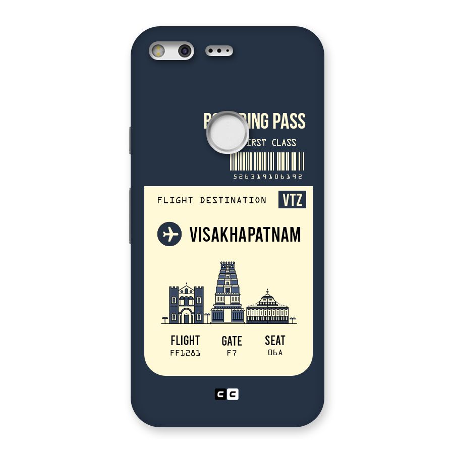 Vishakapatnam Boarding Pass Back Case for Google Pixel