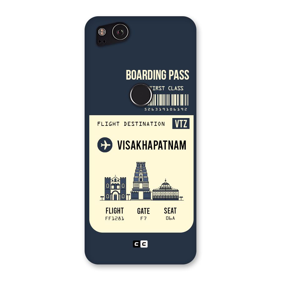 Vishakapatnam Boarding Pass Back Case for Google Pixel 2