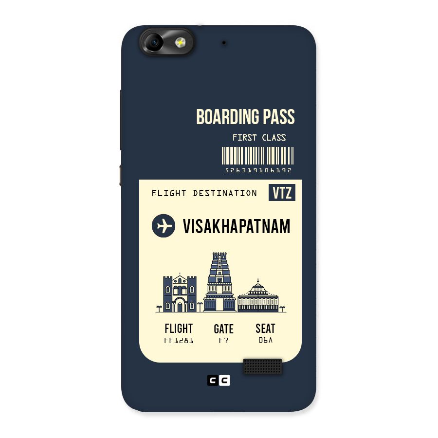 Vishakapatnam Boarding Pass Back Case for Honor 4C