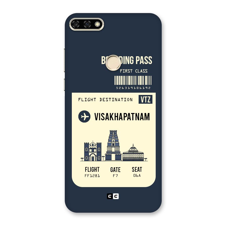 Vishakapatnam Boarding Pass Back Case for Honor 7A