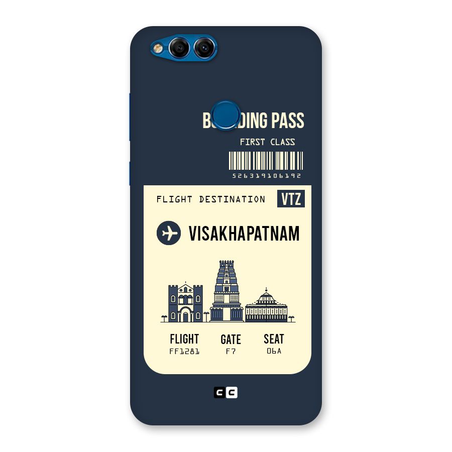 Vishakapatnam Boarding Pass Back Case for Honor 7X