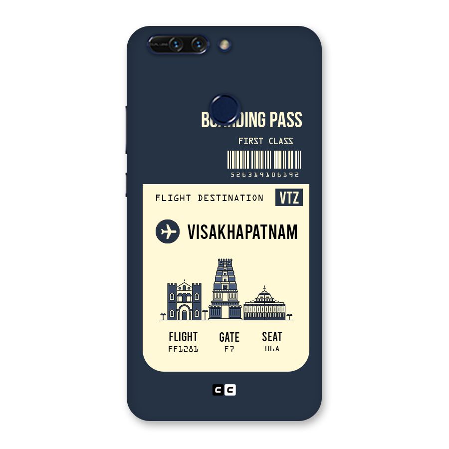 Vishakapatnam Boarding Pass Back Case for Honor 8 Pro