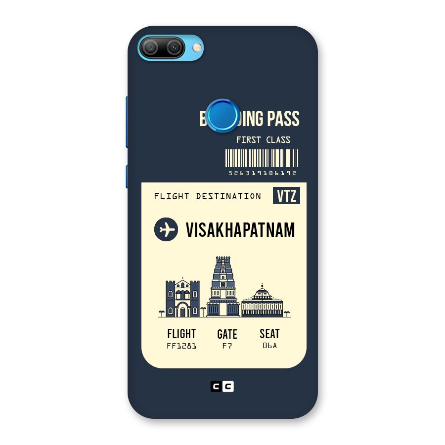 Vishakapatnam Boarding Pass Back Case for Honor 9N