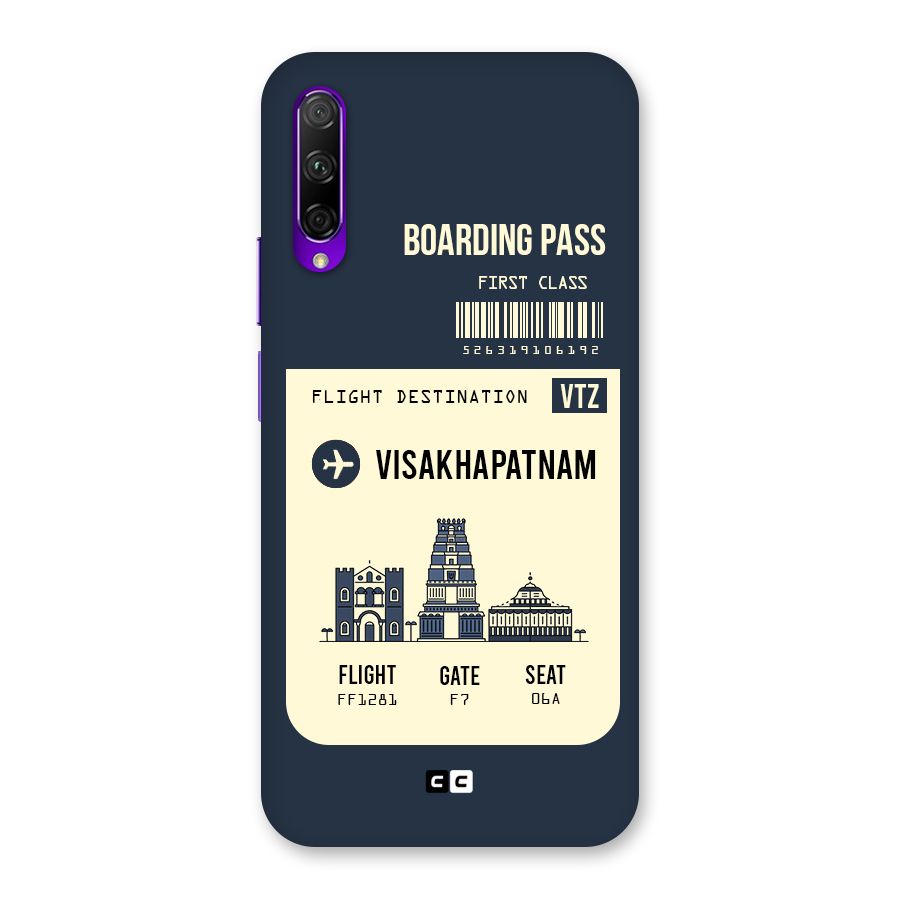 Vishakapatnam Boarding Pass Back Case for Honor 9X Pro