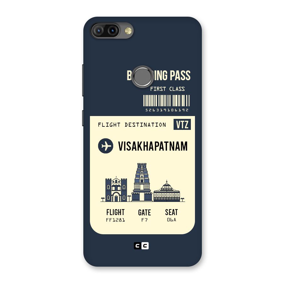Vishakapatnam Boarding Pass Back Case for Infinix Hot 6 Pro
