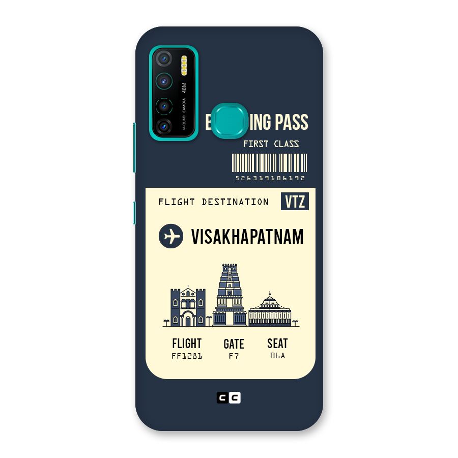 Vishakapatnam Boarding Pass Back Case for Infinix Hot 9 Pro