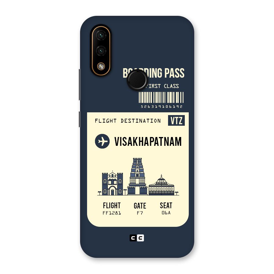 Vishakapatnam Boarding Pass Back Case for Lenovo A6 Note