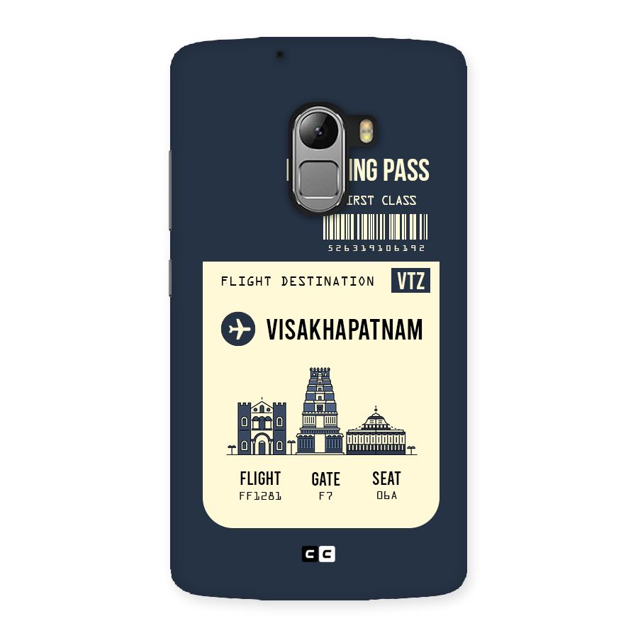 Vishakapatnam Boarding Pass Back Case for Lenovo K4 Note