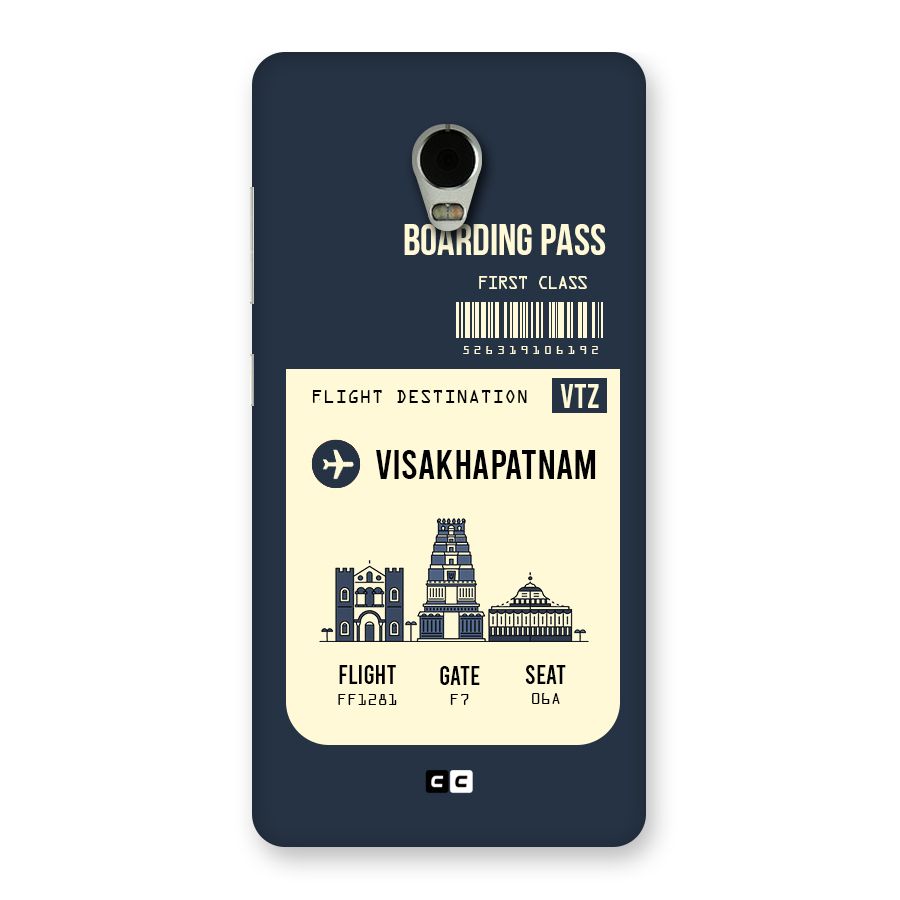Vishakapatnam Boarding Pass Back Case for Lenovo Vibe P1