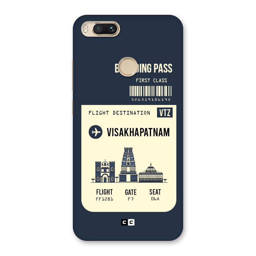 Vishakapatnam Boarding Pass Back Case for Mi A1