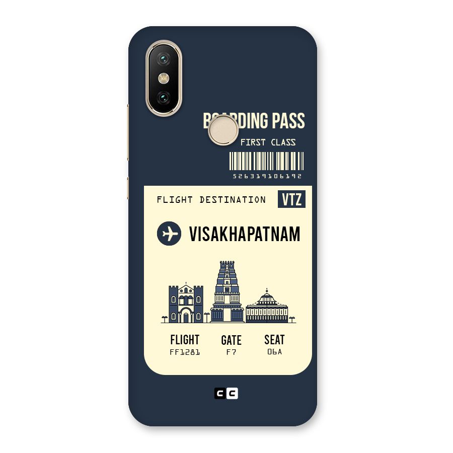 Vishakapatnam Boarding Pass Back Case for Mi A2
