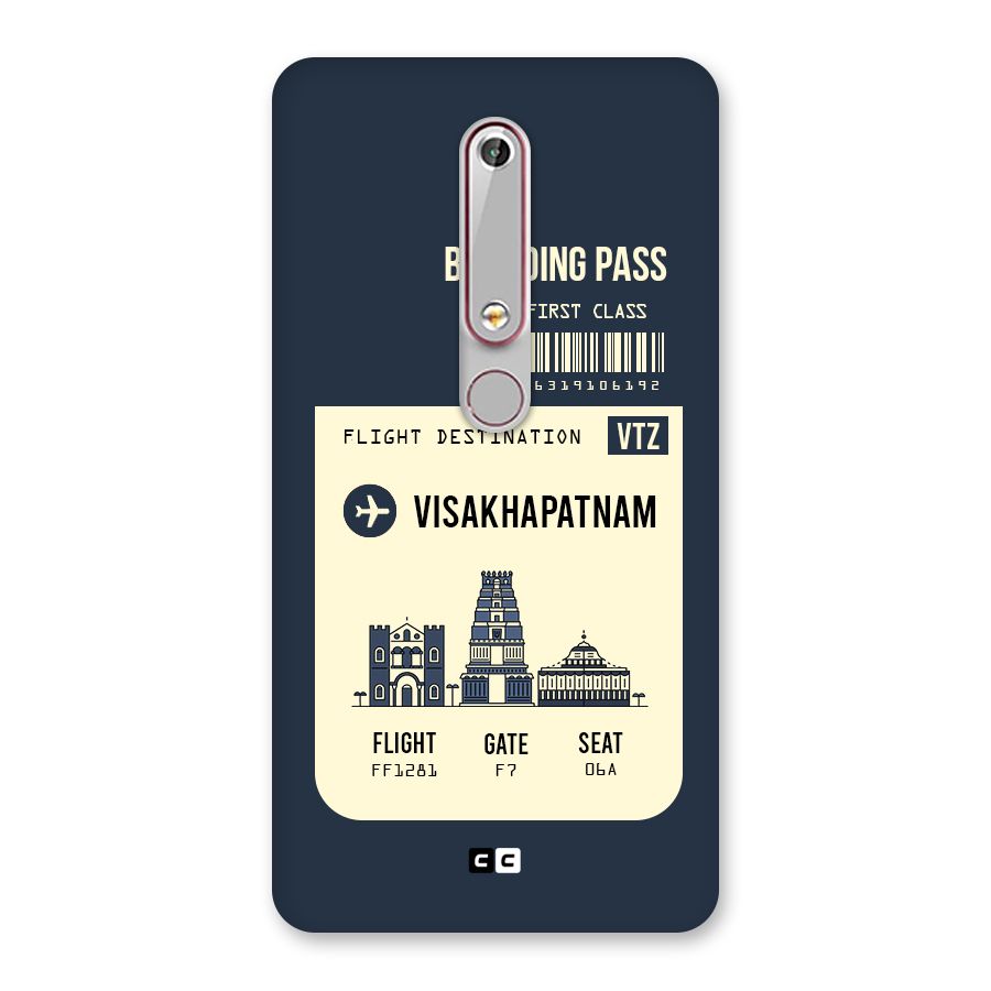 Vishakapatnam Boarding Pass Back Case for Nokia 6.1