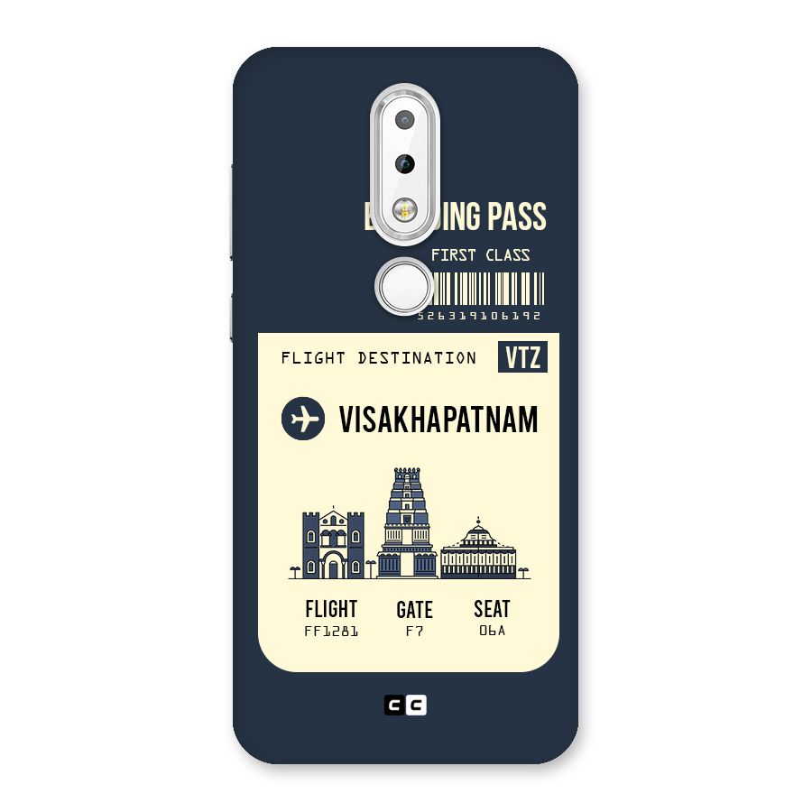 Vishakapatnam Boarding Pass Back Case for Nokia 6.1 Plus