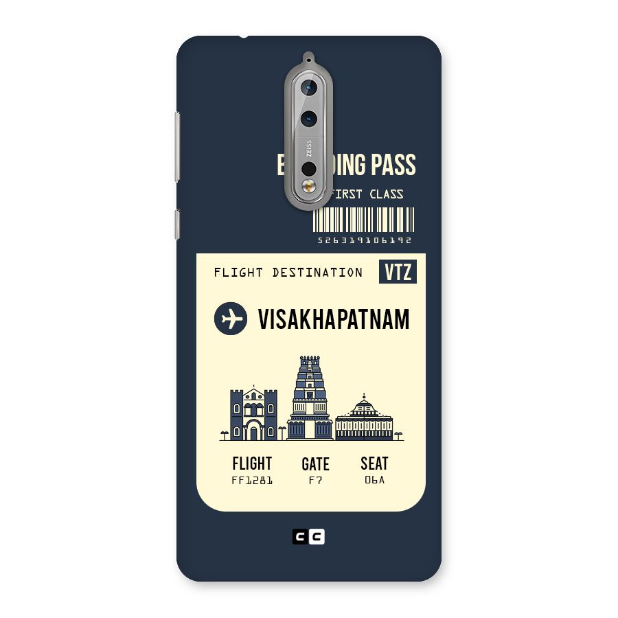 Vishakapatnam Boarding Pass Back Case for Nokia 8