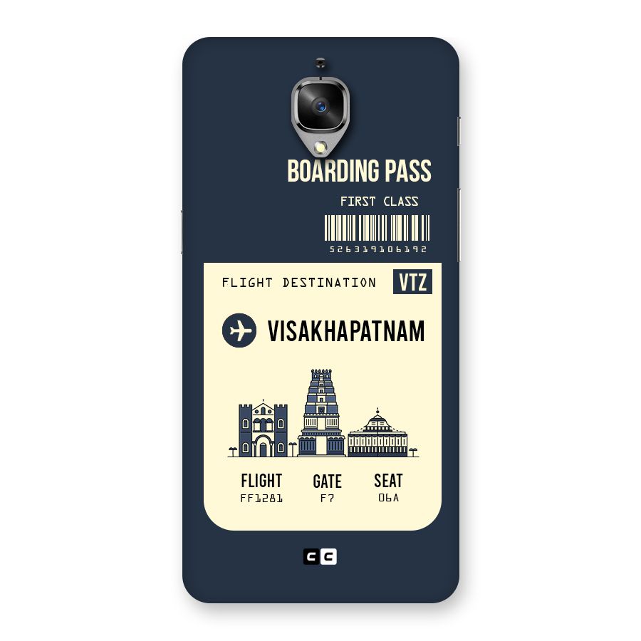 Vishakapatnam Boarding Pass Back Case for OnePlus 3