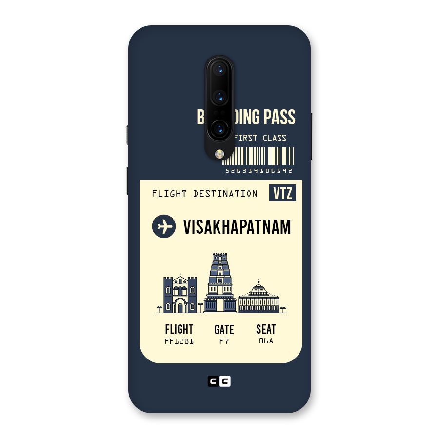 Vishakapatnam Boarding Pass Back Case for OnePlus 7 Pro