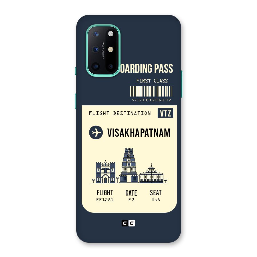 Vishakapatnam Boarding Pass Back Case for OnePlus 8T