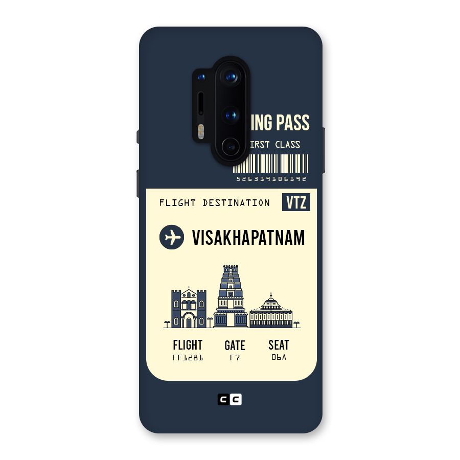 Vishakapatnam Boarding Pass Back Case for OnePlus 8 Pro