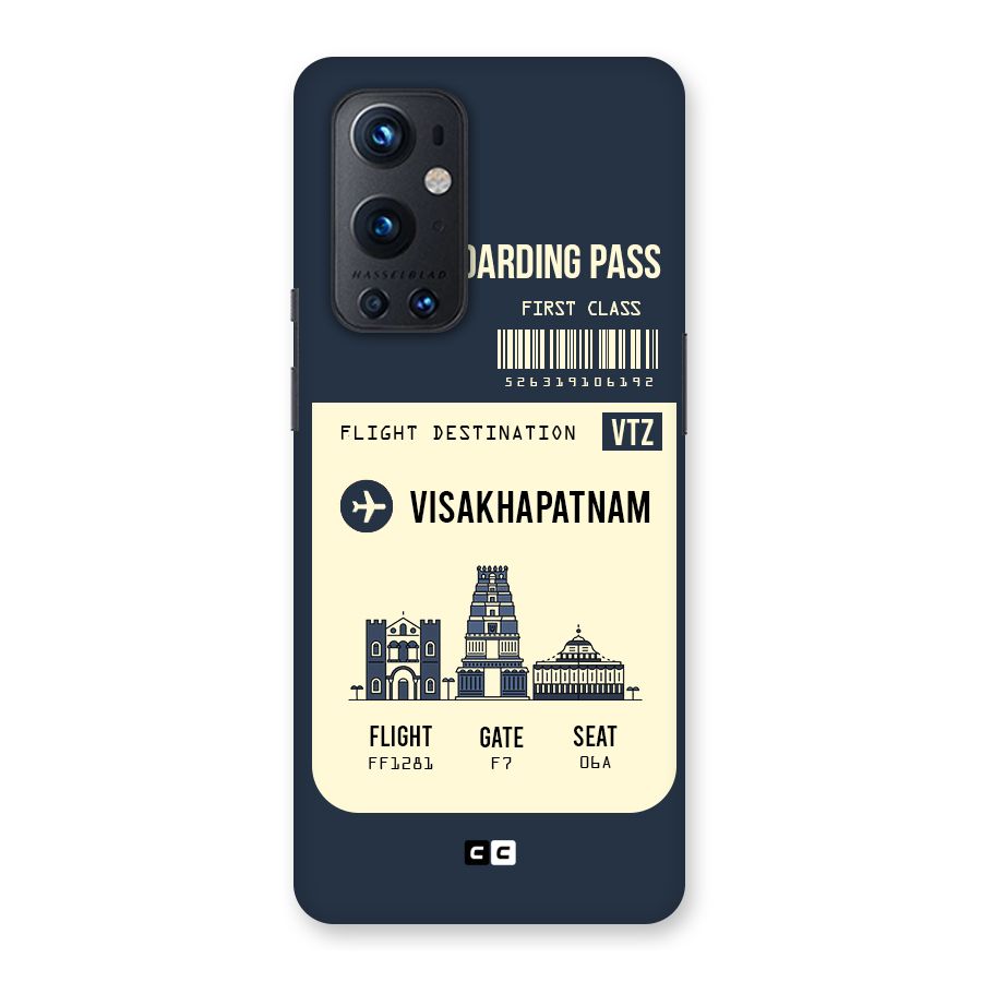 Vishakapatnam Boarding Pass Back Case for OnePlus 9 Pro