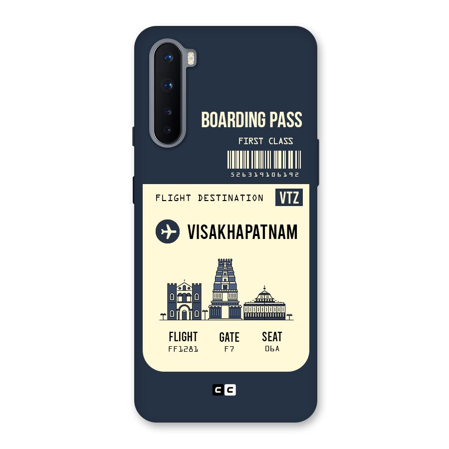 Vishakapatnam Boarding Pass Back Case for OnePlus Nord