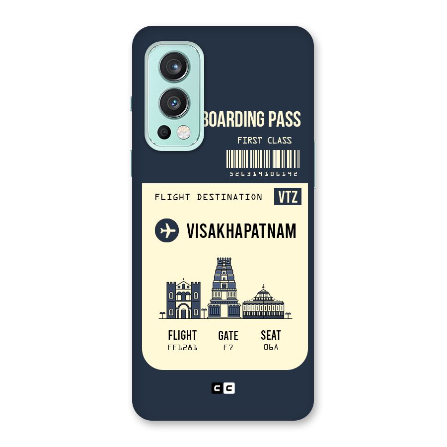 Vishakapatnam Boarding Pass Back Case for OnePlus Nord 2 5G