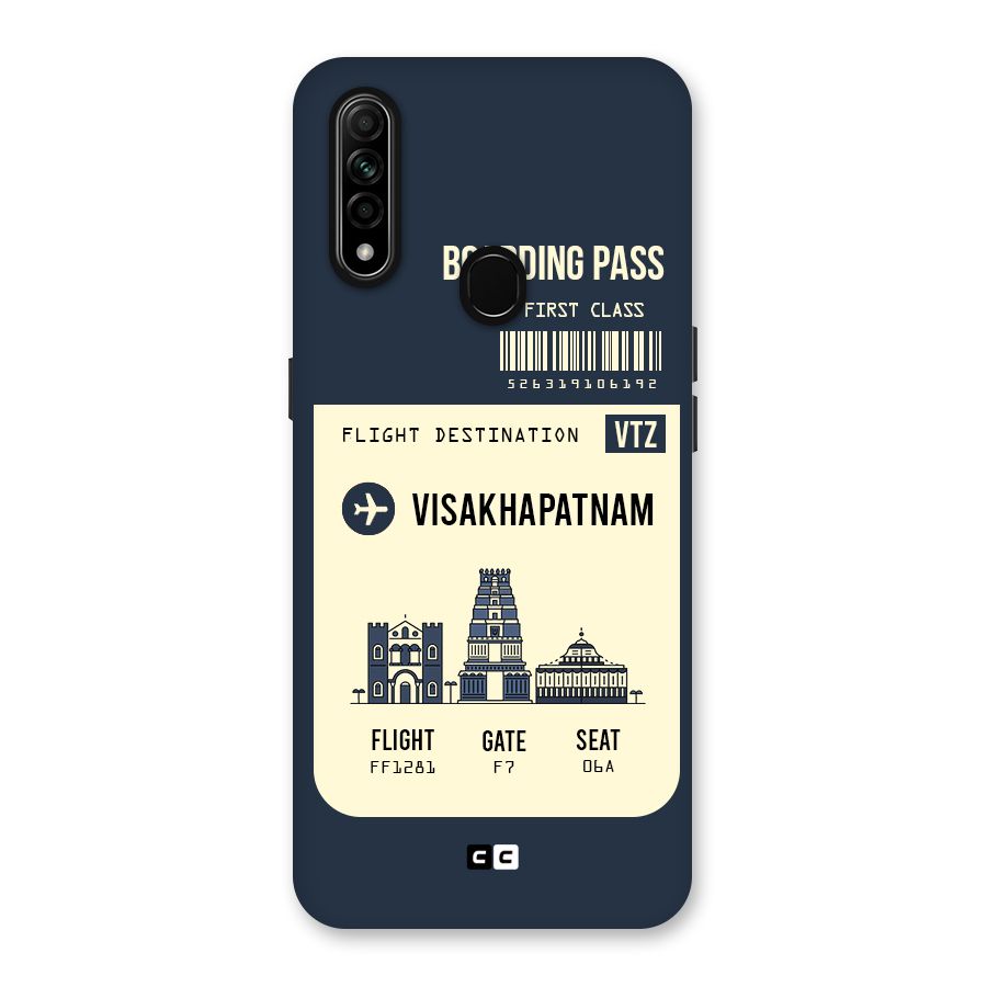 Vishakapatnam Boarding Pass Back Case for Oppo A31