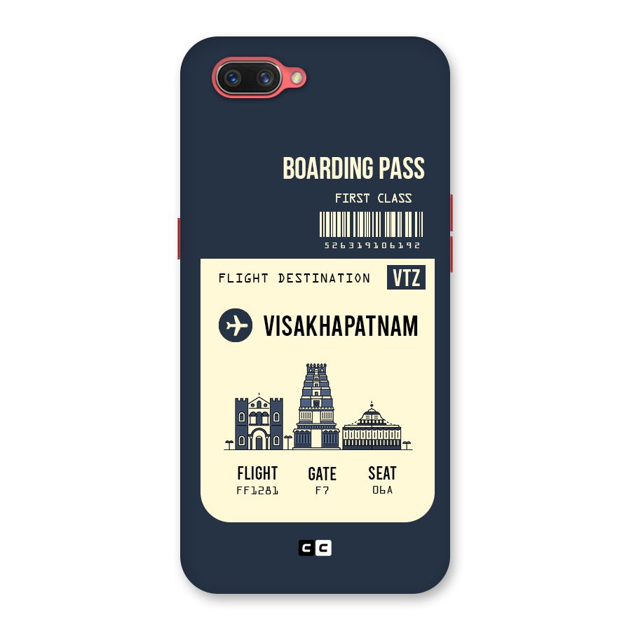 Vishakapatnam Boarding Pass Back Case for Oppo A3s