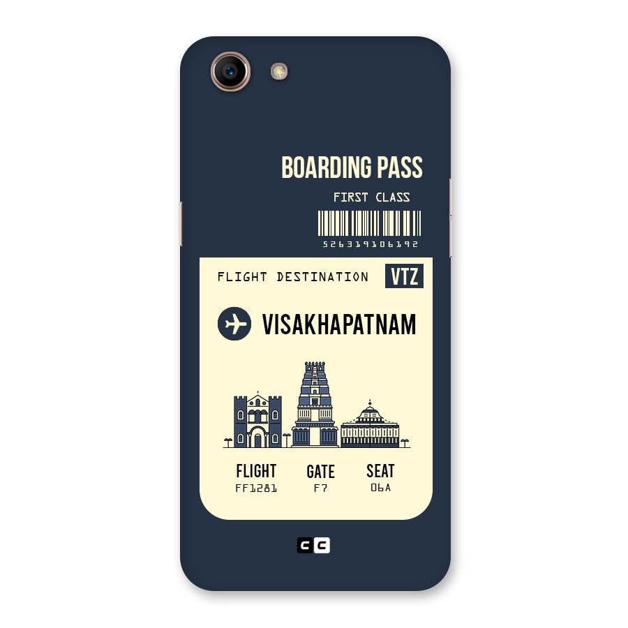 Vishakapatnam Boarding Pass Back Case for Oppo A83 (2018)