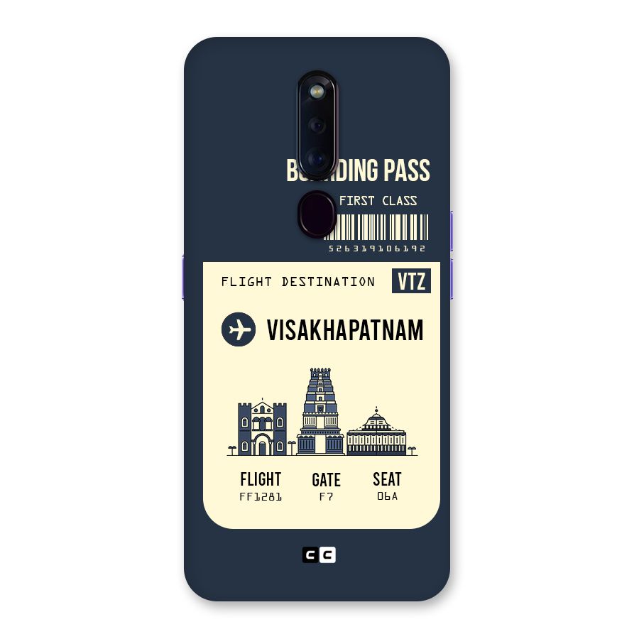Vishakapatnam Boarding Pass Back Case for Oppo F11 Pro