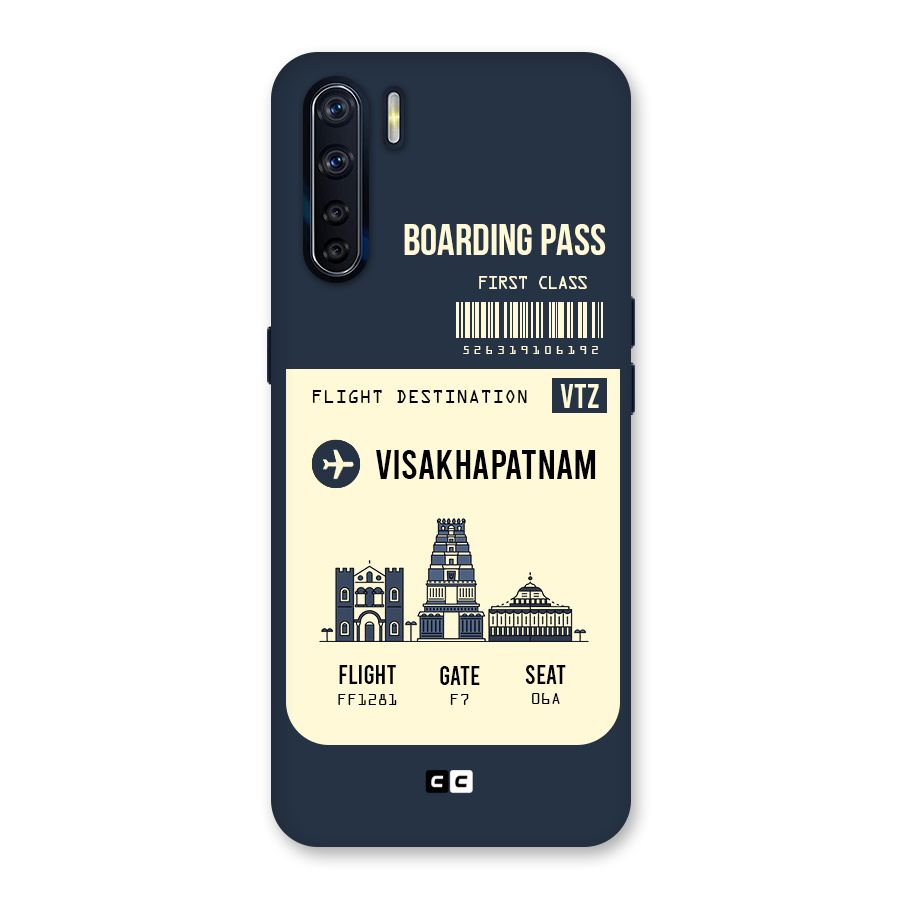Vishakapatnam Boarding Pass Back Case for Oppo F15