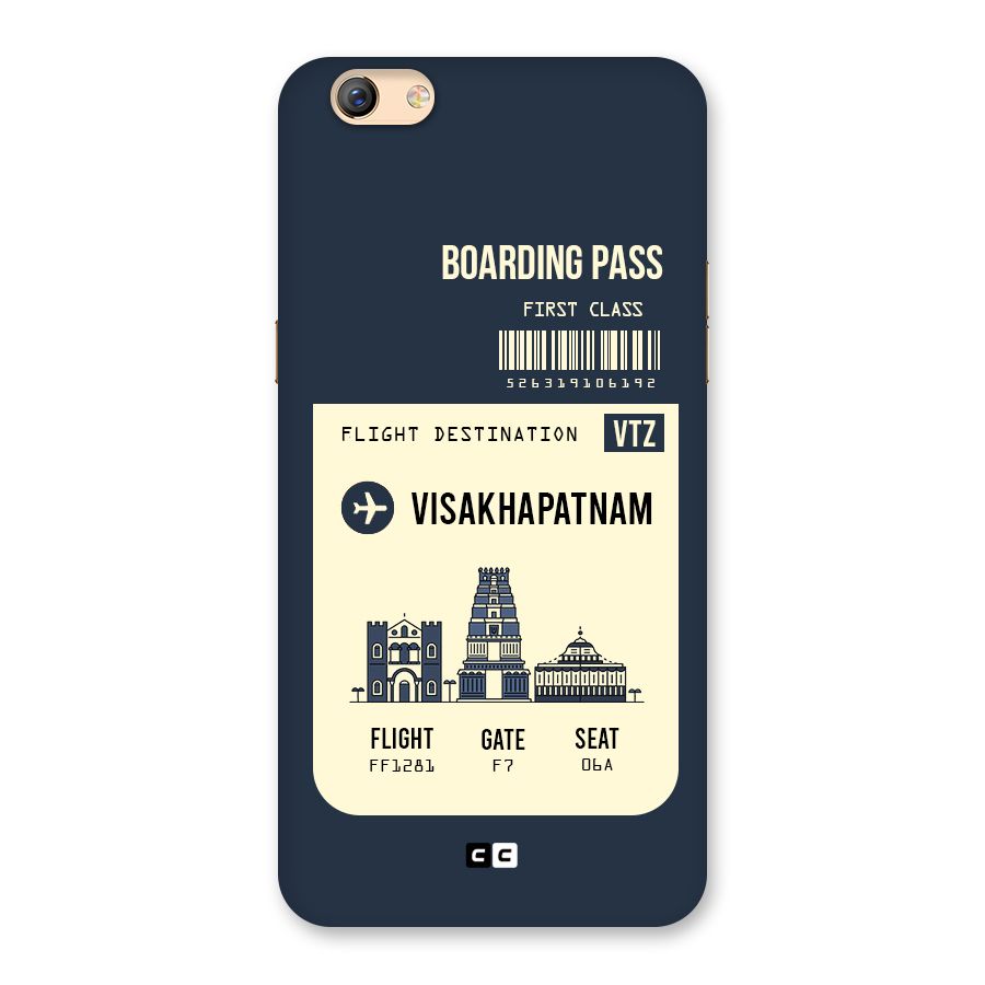 Vishakapatnam Boarding Pass Back Case for Oppo F3 Plus