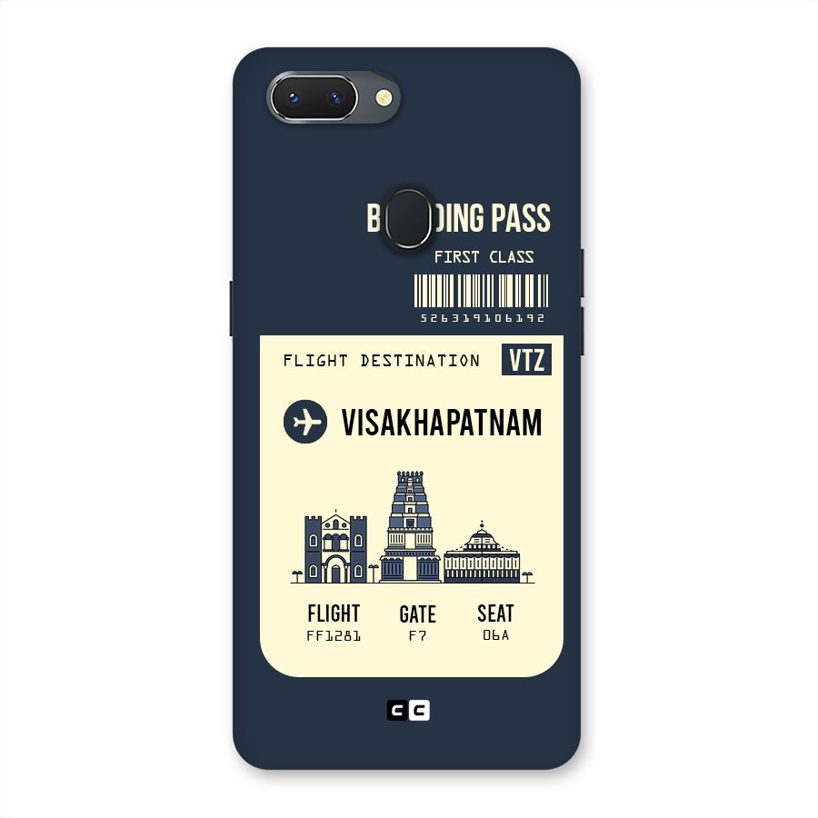 Vishakapatnam Boarding Pass Back Case for Oppo Realme 2
