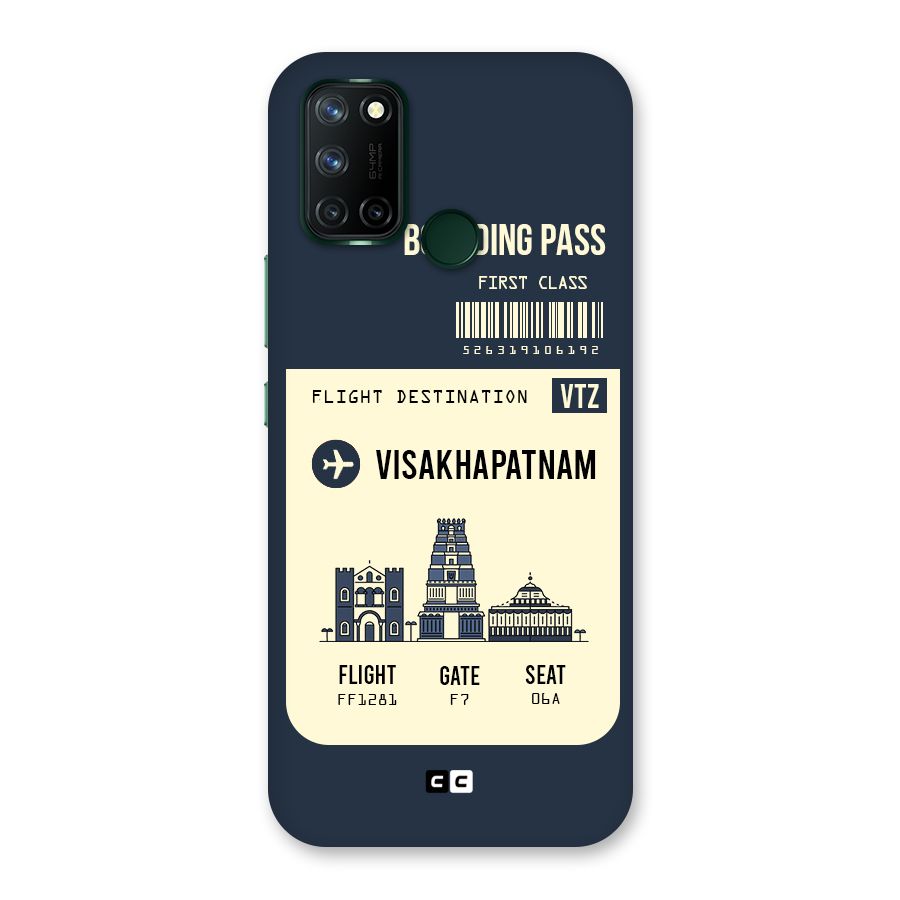 Vishakapatnam Boarding Pass Back Case for Realme 7i