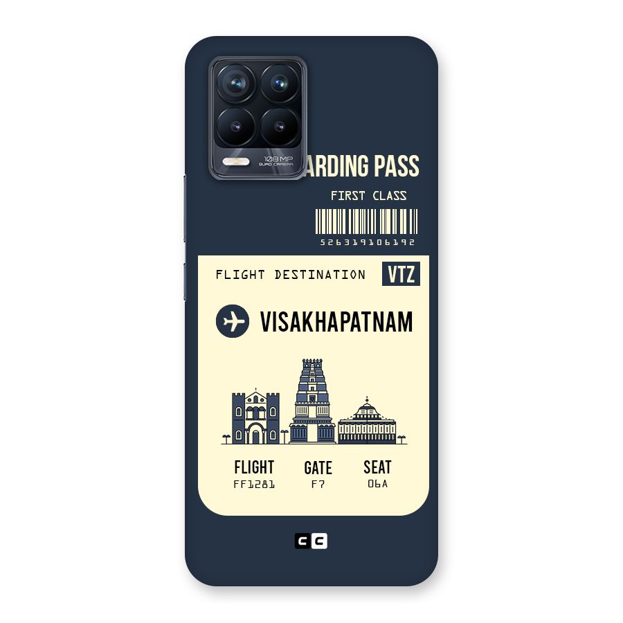 Vishakapatnam Boarding Pass Back Case for Realme 8 Pro