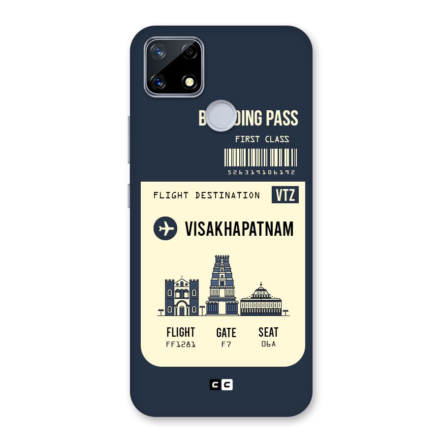 Vishakapatnam Boarding Pass Back Case for Realme Narzo 20