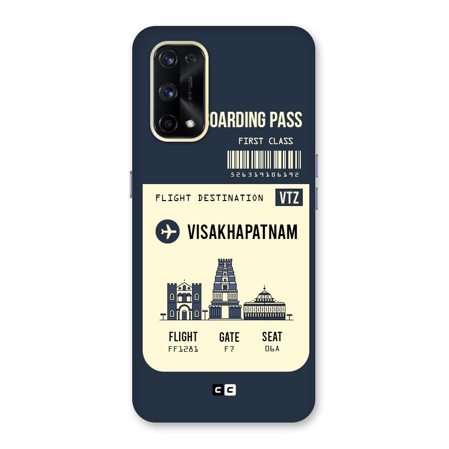 Vishakapatnam Boarding Pass Glass Back Case for Realme X7 Pro