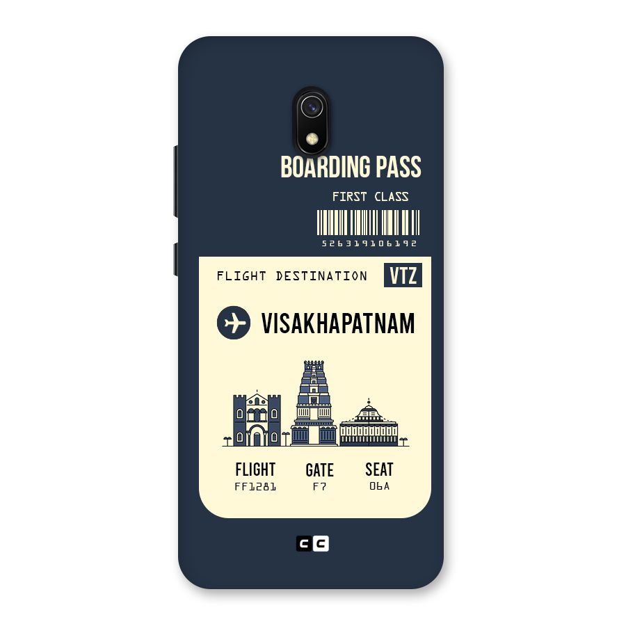 Vishakapatnam Boarding Pass Back Case for Redmi 8A