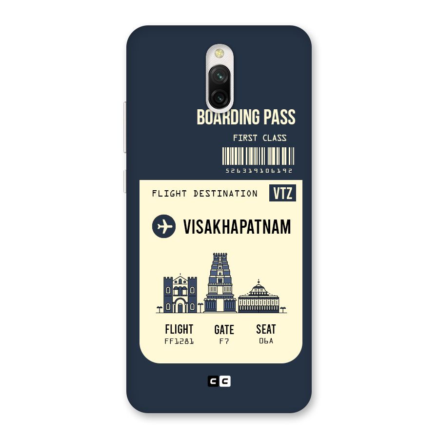 Vishakapatnam Boarding Pass Back Case for Redmi 8A Dual