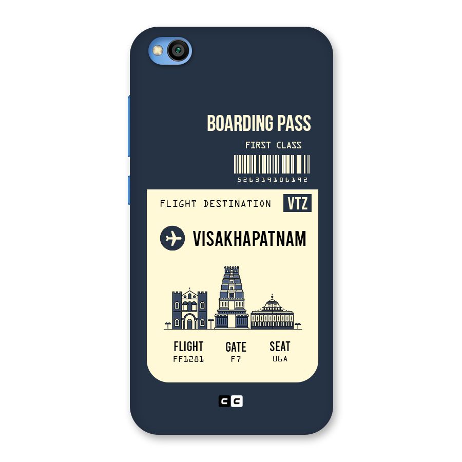 Vishakapatnam Boarding Pass Back Case for Redmi Go