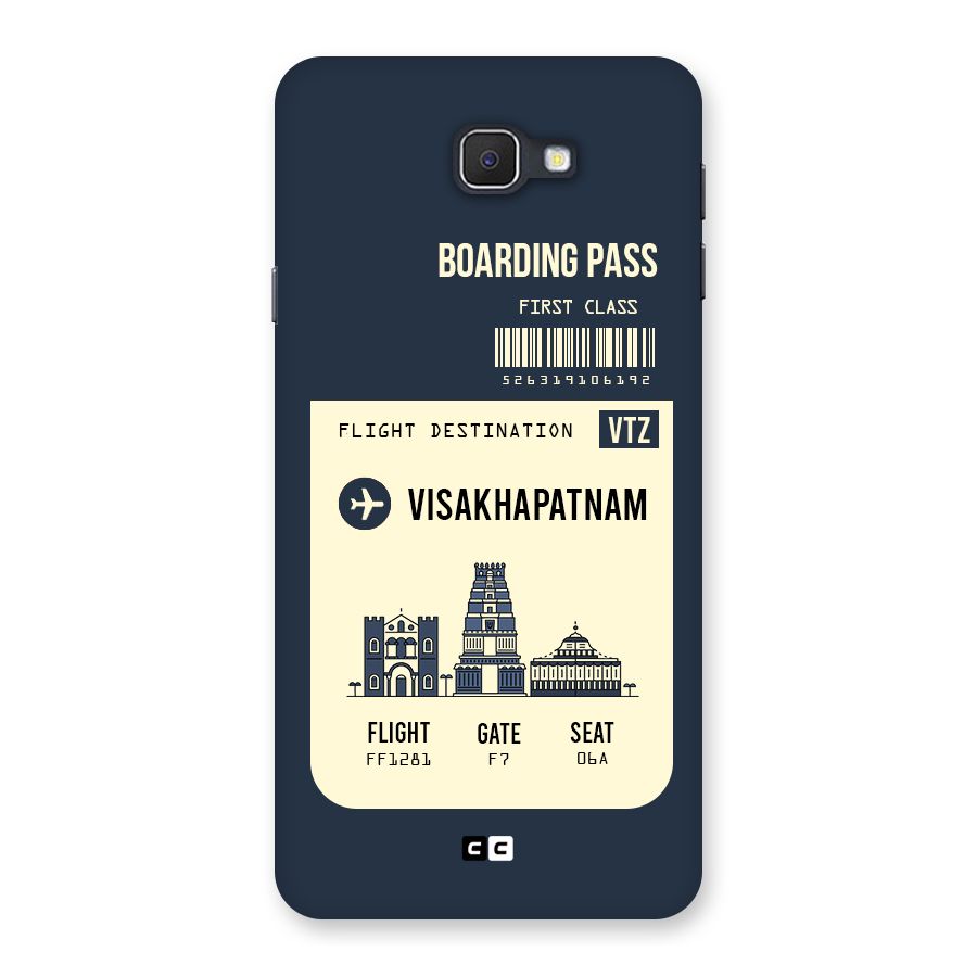Vishakapatnam Boarding Pass Back Case for Samsung Galaxy J7 Prime