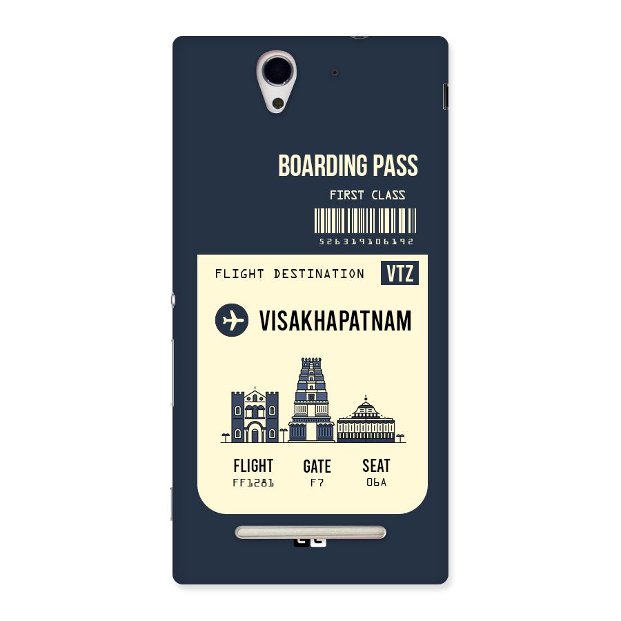 Vishakapatnam Boarding Pass Back Case for Sony Xperia C3