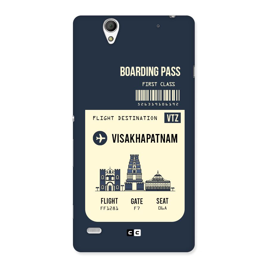 Vishakapatnam Boarding Pass Back Case for Sony Xperia C4