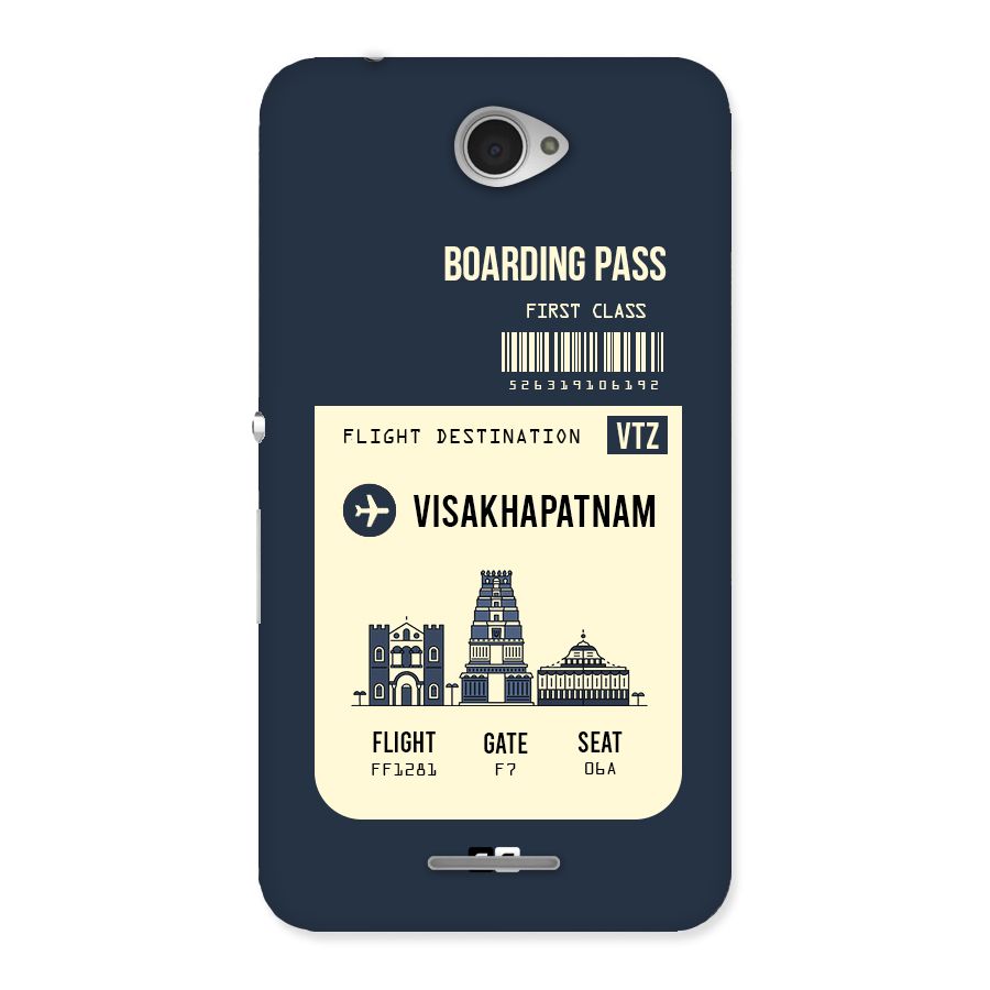 Vishakapatnam Boarding Pass Back Case for Sony Xperia E4