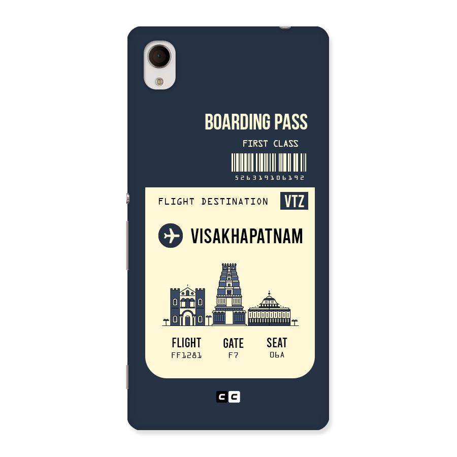 Vishakapatnam Boarding Pass Back Case for Sony Xperia M4