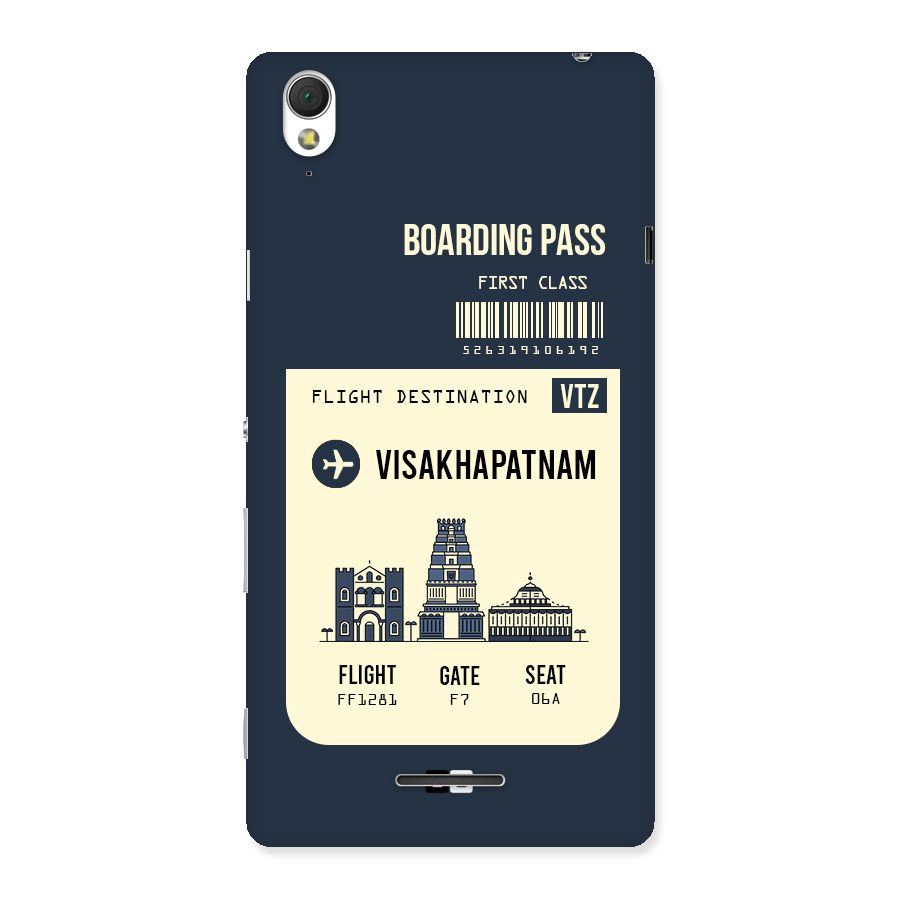 Vishakapatnam Boarding Pass Back Case for Sony Xperia T3