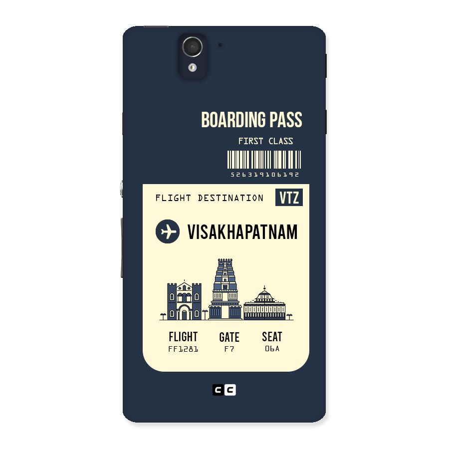 Vishakapatnam Boarding Pass Back Case for Sony Xperia Z