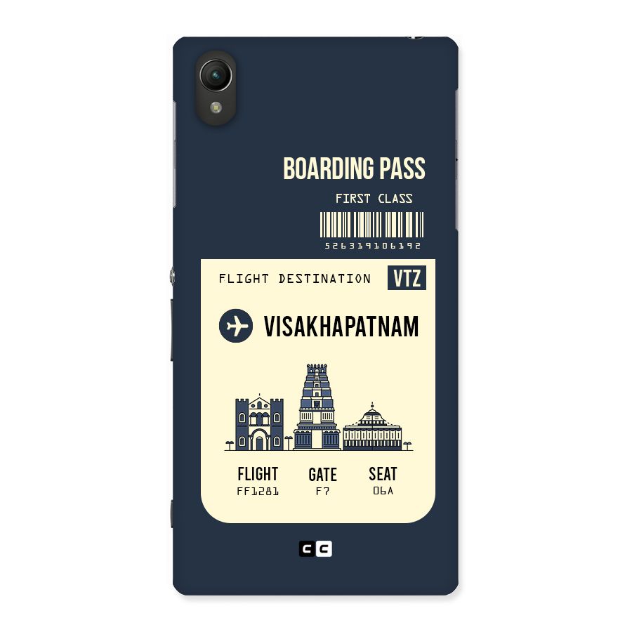 Vishakapatnam Boarding Pass Back Case for Sony Xperia Z1