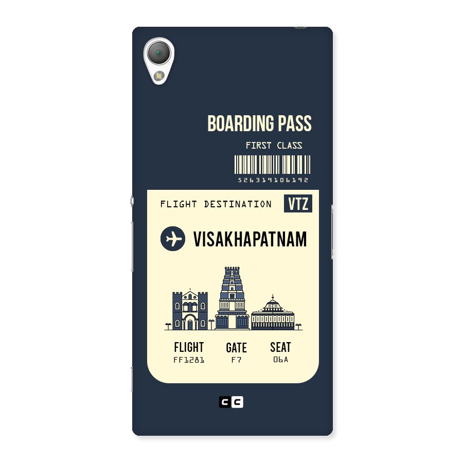 Vishakapatnam Boarding Pass Back Case for Sony Xperia Z3
