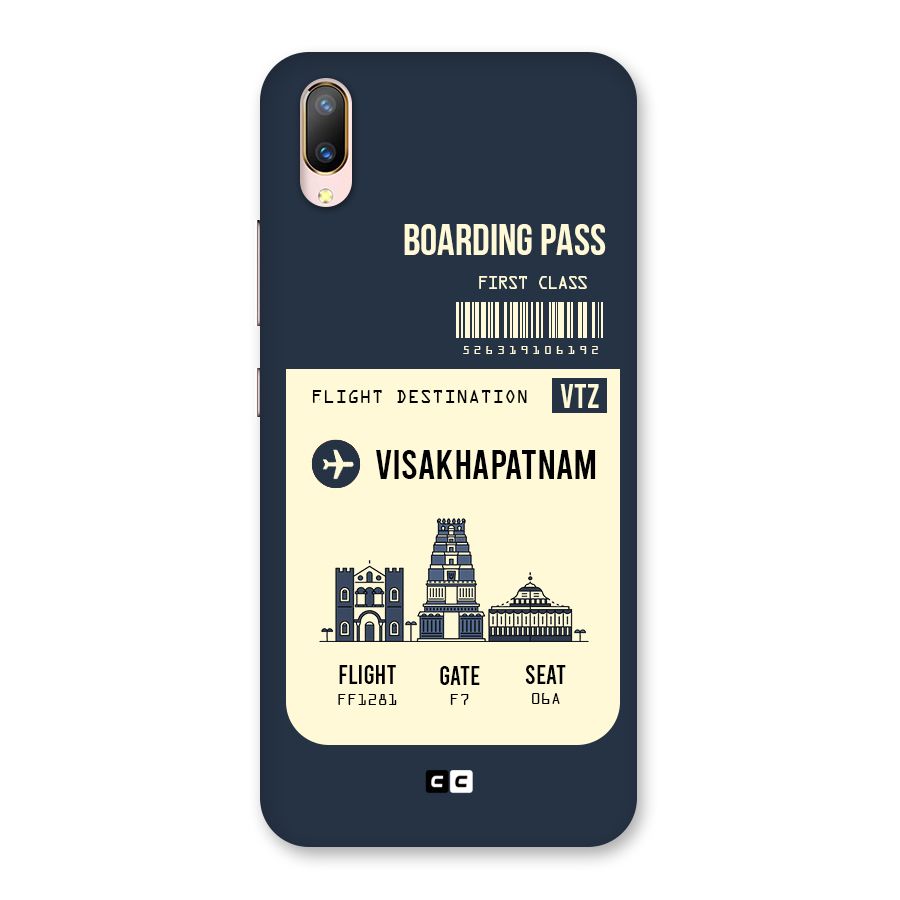 Vishakapatnam Boarding Pass Back Case for Vivo V11 Pro