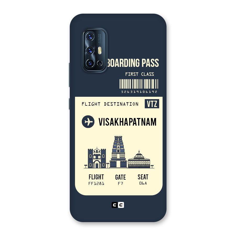 Vishakapatnam Boarding Pass Back Case for Vivo V17